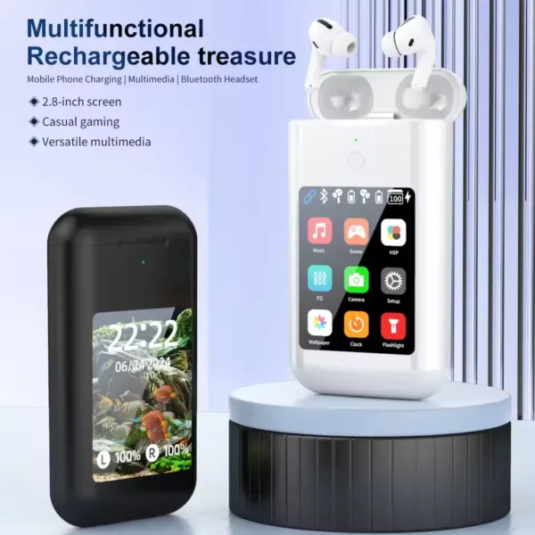 Multifunctional Power Bank with Airbuds